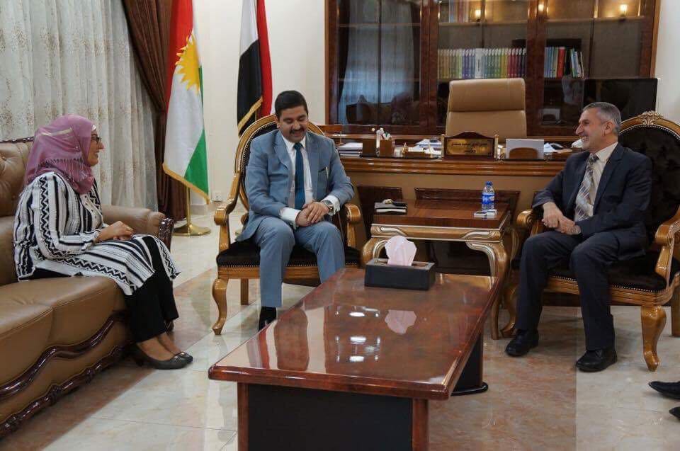 الوزير / نصرالدين سندي يستقبل مدير فرع المنظمة بالعراق